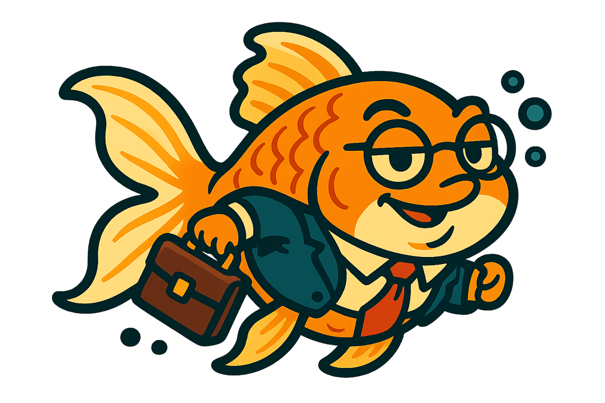 Fish mid-commute